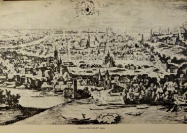 Kupfertiefdruck von 1935 - Prag-Neustadt 1606